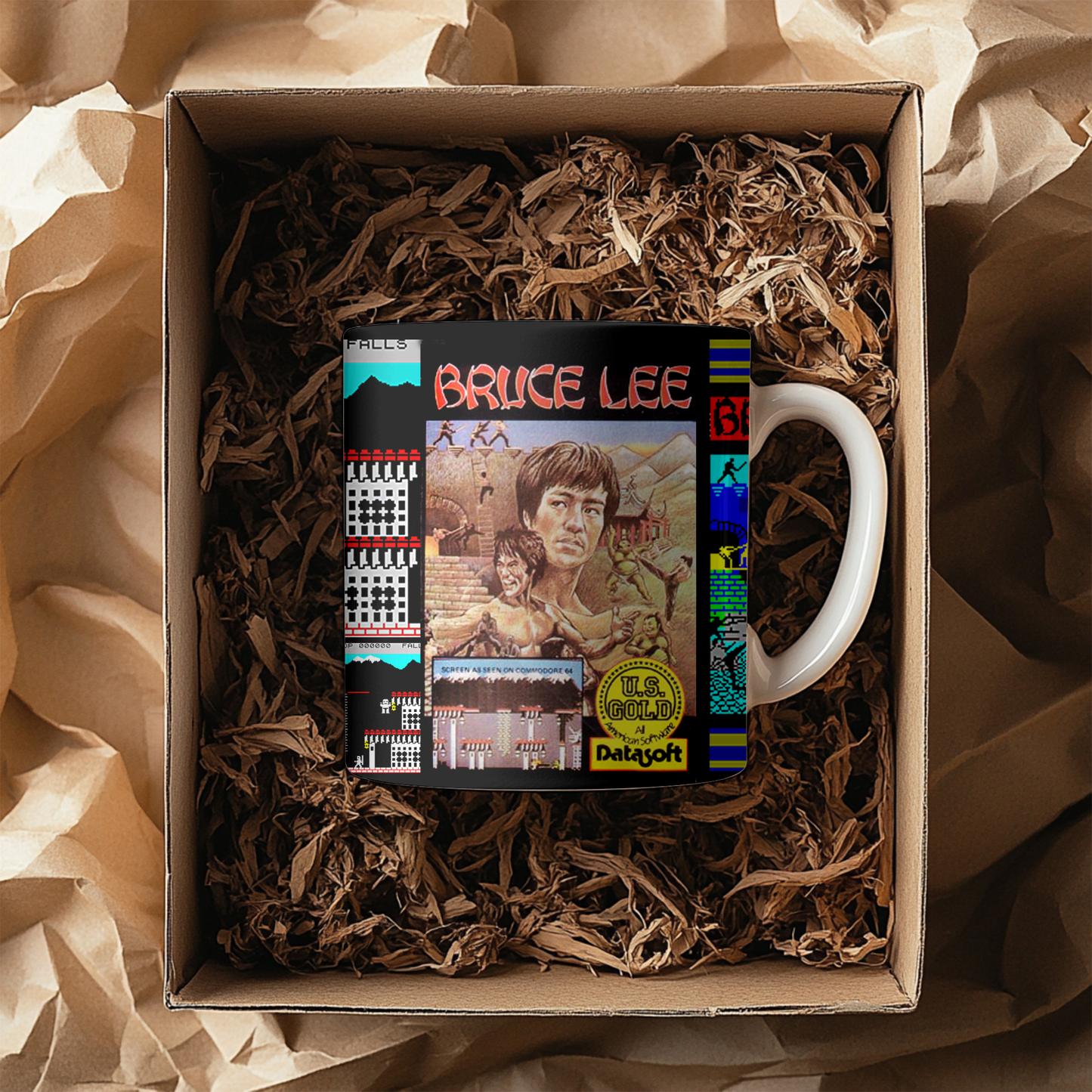 Retro Bruce Lee Game Mug