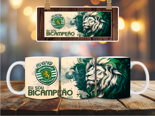 Caneca Sporting BICAMPEAO 2
